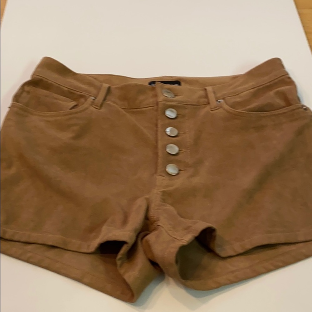 Express suede like shorts